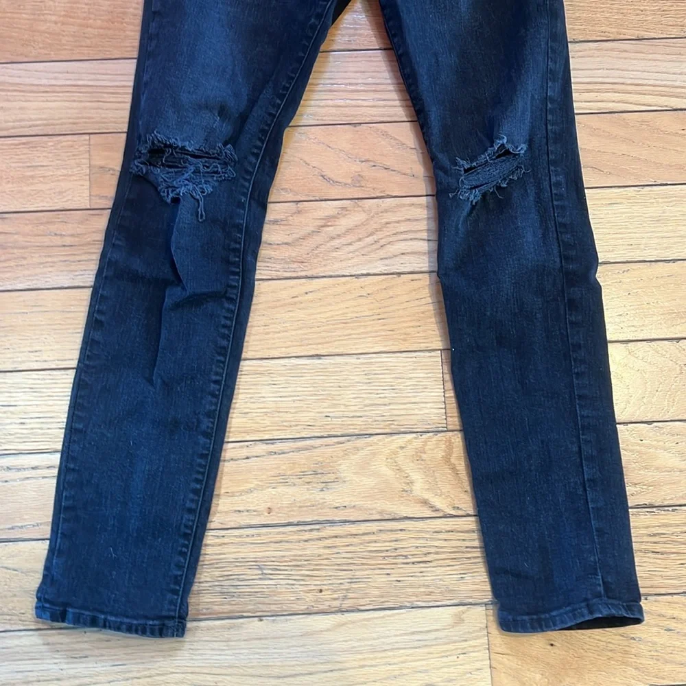 Men’s H&M Distressed Black Denim Jeans
 Size 30/32 - Picture 3 of 6